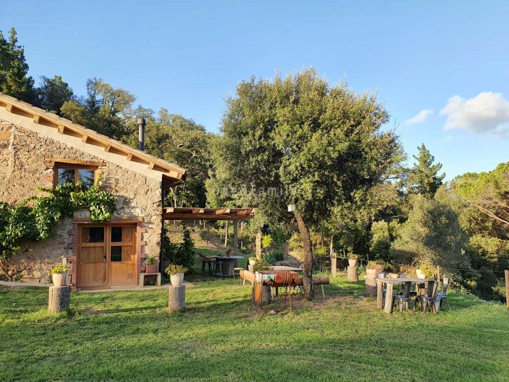 Espai exterior del loft l'Alzina al Montseny Dog & Family