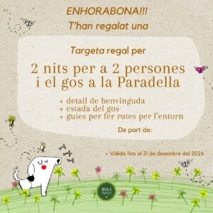 Targeta regal la Paradella